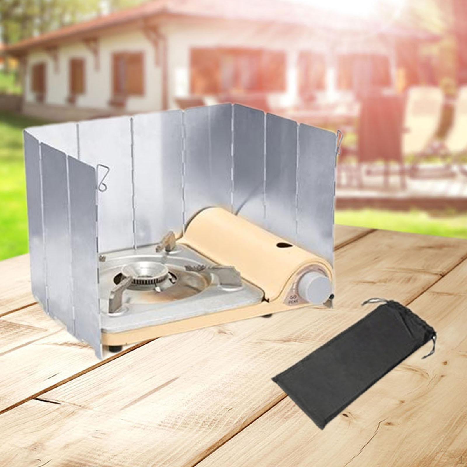 Ветрозащитный экран для кемпинговой печи, ветрозащитный экран для кемпинга, наружный ветрозащитный экран для походов 10 Plates