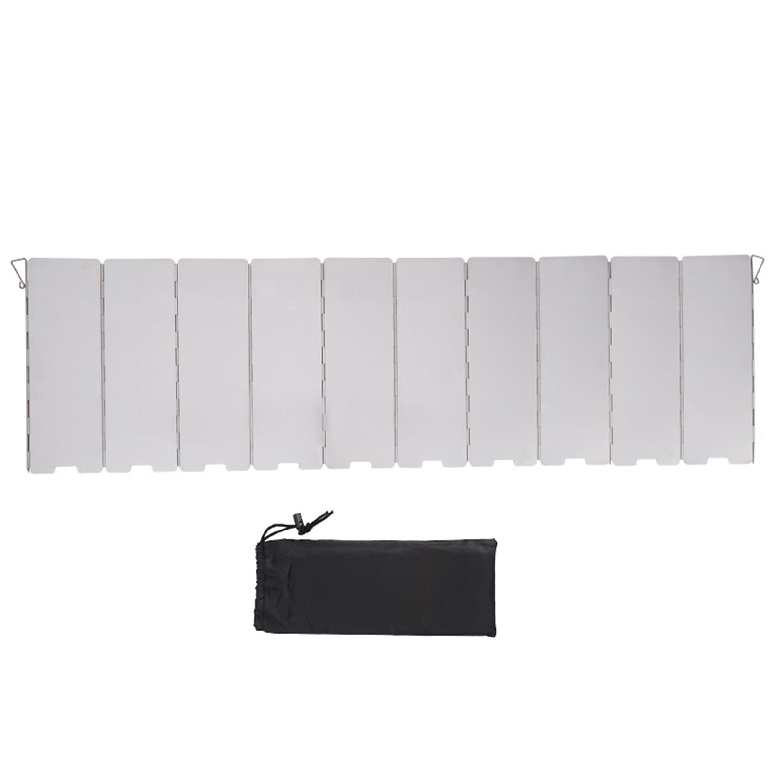 Ветрозащитный экран для походной плиты 10 пластин Складной ветрозащитный экран для спиртовой плиты Портативный ветрозащитный экран для плиты для использования со спиртовой плитой