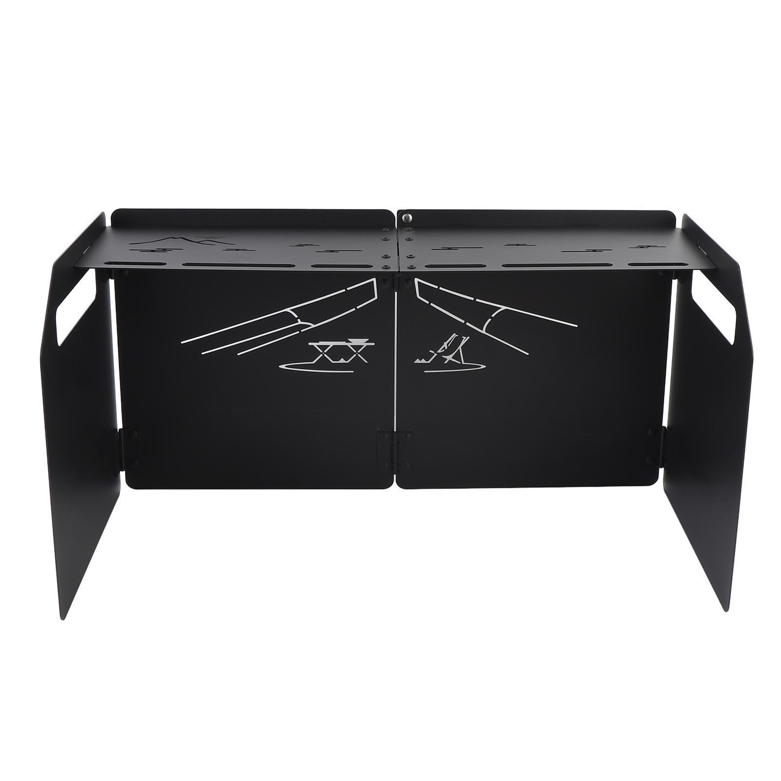 Ветрозащитный экран для походной плиты, складной уличный ветрозащитный экран для газовой плиты, ветрозащитный экран с сумкой для хранения для