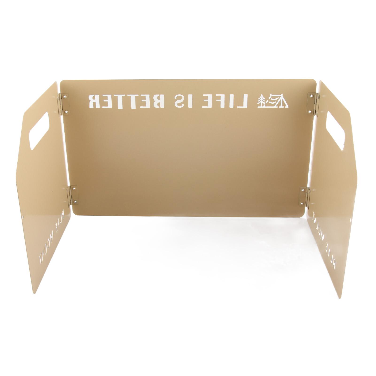 Ветрозащитный экран для кемпинговой печи, складной, переносной, металлический, ветрозащитный экран для печи, ветрозащитный экран, сложенный втрое