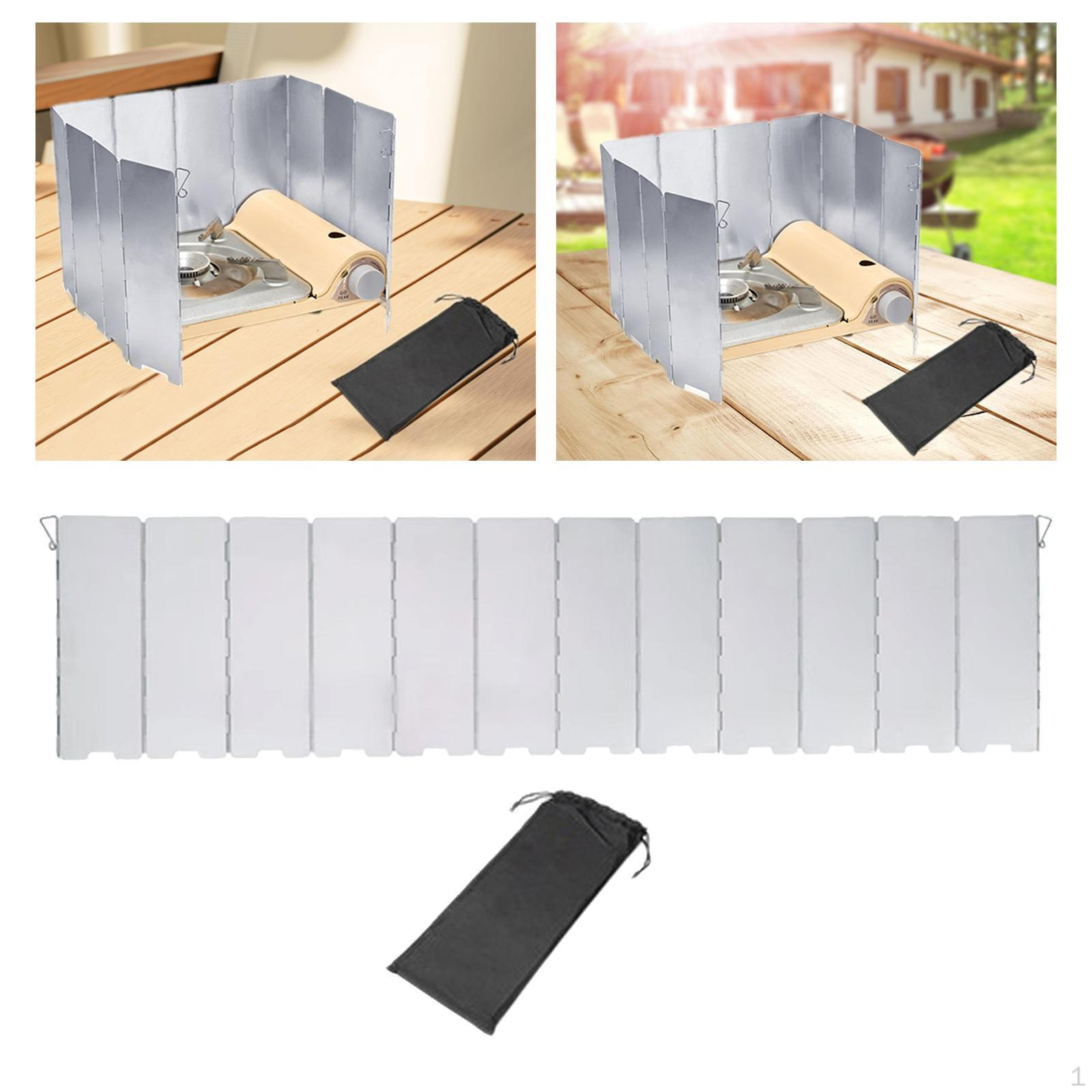 Ветрозащитный экран для кемпинговой печи, ветрозащитный экран для кемпинга, наружный ветрозащитный экран для походов 12 Plates